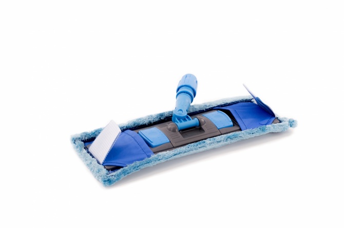 Держатель мопов универсальный (флаундер), 40х11 см, пластик, синий фото 2