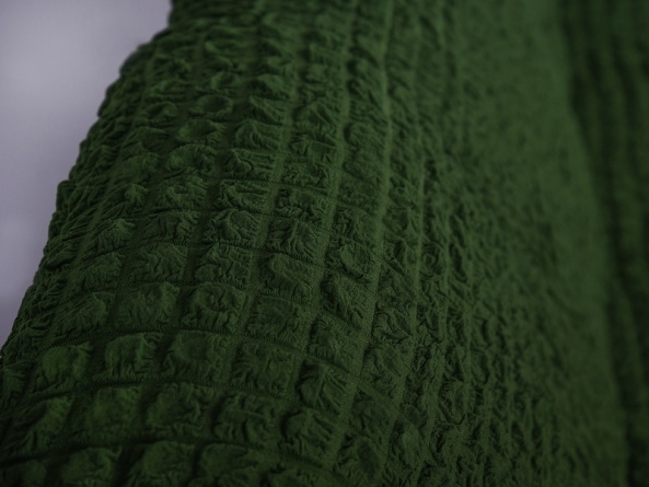 Чехол на трехместный диван с оборкой CONCORDIA, цвет зеленый фото 6