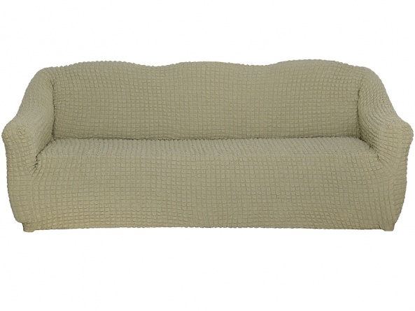 Чехол на трехместный диван без оборки Concordia, цвет светло-бежевый фото 4