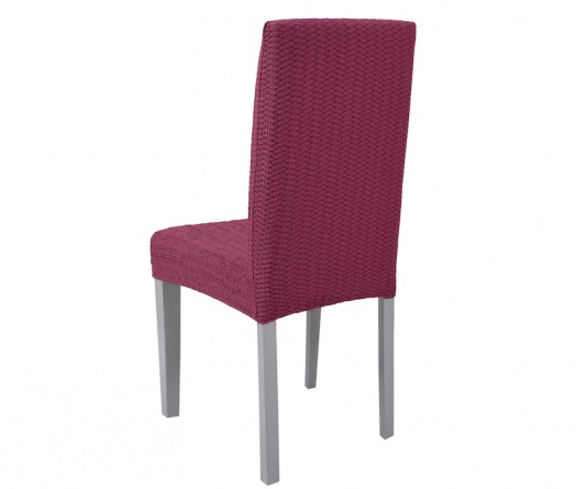 Чехол на стул без оборки Venera, цвет малиновый,1 предмет фото 2