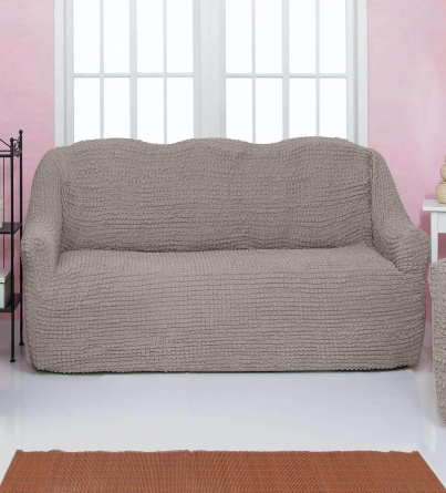Чехол на трехместный диван без оборки CONCORDIA, цвет тускло-сиреневый фото 3