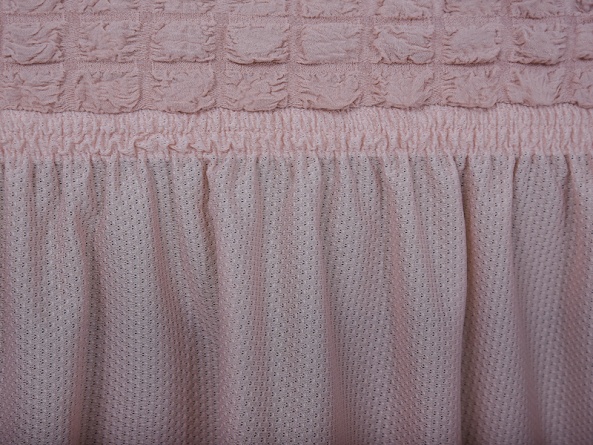 Чехол на угловой диван с оборкой Concordia, цвет розовый фото 5