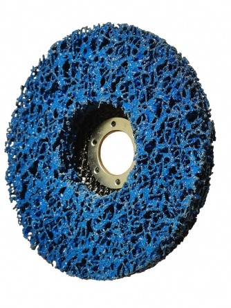 Круг зачистной синтетический "Коралл" 125х22.23 мм, MKSS, цвет синий фото 1