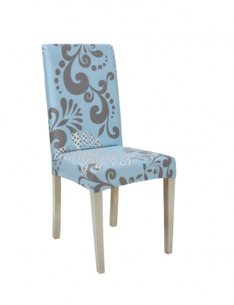 Чехол на стул без оборки Venera, цвет голубой, 1 предмет фото 1