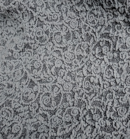 Чехол на стул без оборки Venera "Жаккард", цвет серый, 1 предмет фото 7