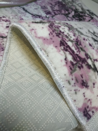 Набор ковриков для ванной и туалета Venera, 60x100/50x60 см, серовато-розовый фото 6