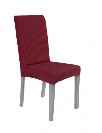 Чехол на стул без оборки Venera, цвет бордовый, 1 предмет фото 8