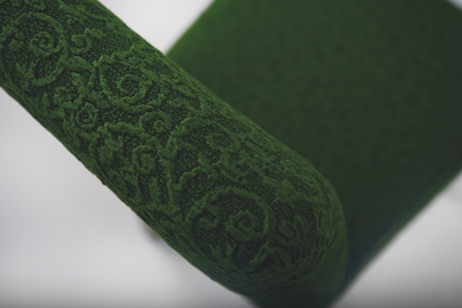 Чехол на стул без оборки Venera "Жаккард", цвет зеленый, 1 предмет фото 4