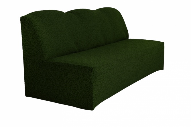 Чехол на трёхместный диван без подлокотников Venera, жаккард, цвет зелёный фото 4