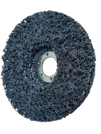 Диск коралловый зачистной, круг зачистной "Коралл" 125х22.23 мм, MKSS, цвет черный фото 1