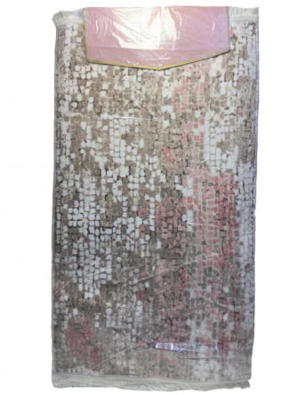 Набор ковриков для ванной и туалета Venera, 60x100/50x60 см, бежево-розовый фото 2