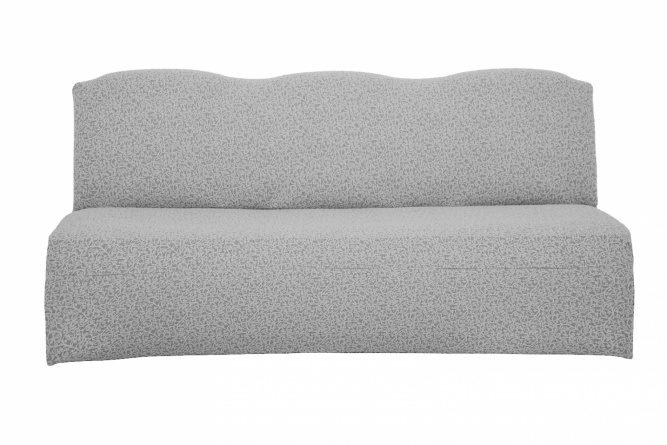 Чехол на трехместный диван без подлокотников Venera, жаккард, цвет светло-серый фото 2