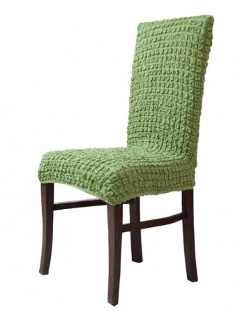 Чехол на стул без оборки Venera, цвет оливковый, 1 предмет фото 1