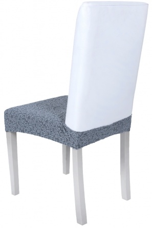 Чехол на сиденье стула Venera "Жаккард", цвет серый, 1 предмет фото 2