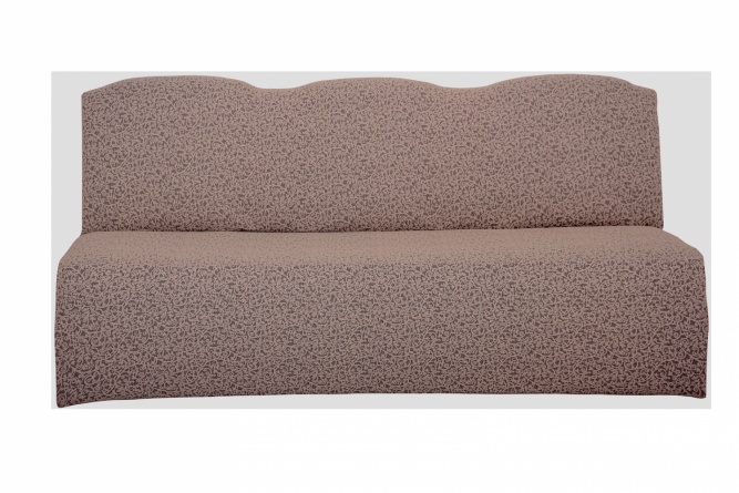 Чехол на трёхместный диван без подлокотников Venera, жаккард, цвет серо-бежевый фото 2