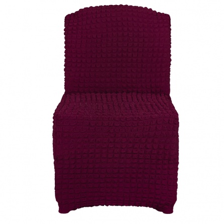 Чехол на кресло без подлокотников Venera, цвет бордовый фото 2